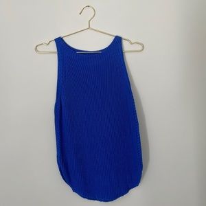 Loft royal blue sweater tank